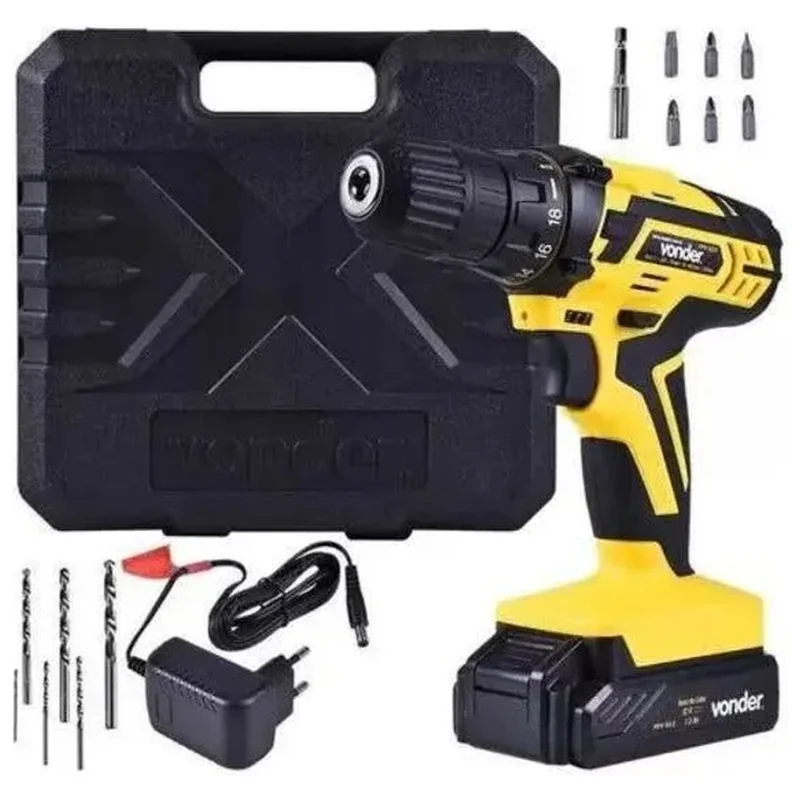 Parafusadeira/furadeira À Bateria 12v Carregador Bivolt Auto - Auto