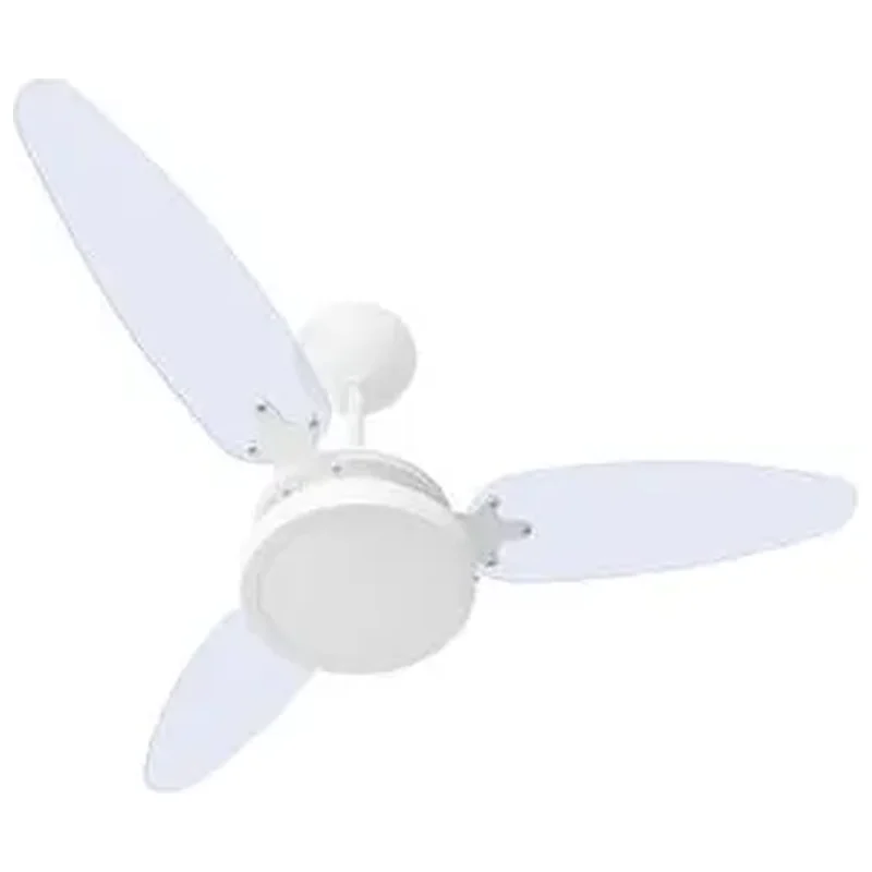 Ventilador De Teto 3 Pás Wind Light Transparente Luminária Pl - Ponente