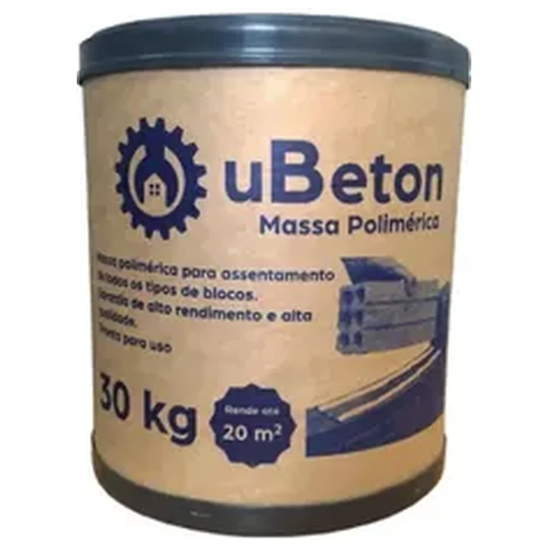 Argamassa Polimérica Cola Bloco/tijolo - Barrica 30kg - Ubeton - Ubeton