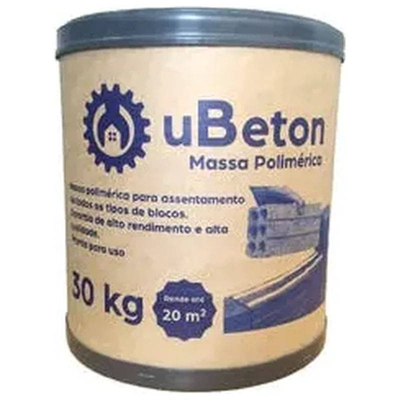 Argamassa Polimérica Cola Bloco/tijolo - Barrica 30kg - 3 Uni - Ubeton