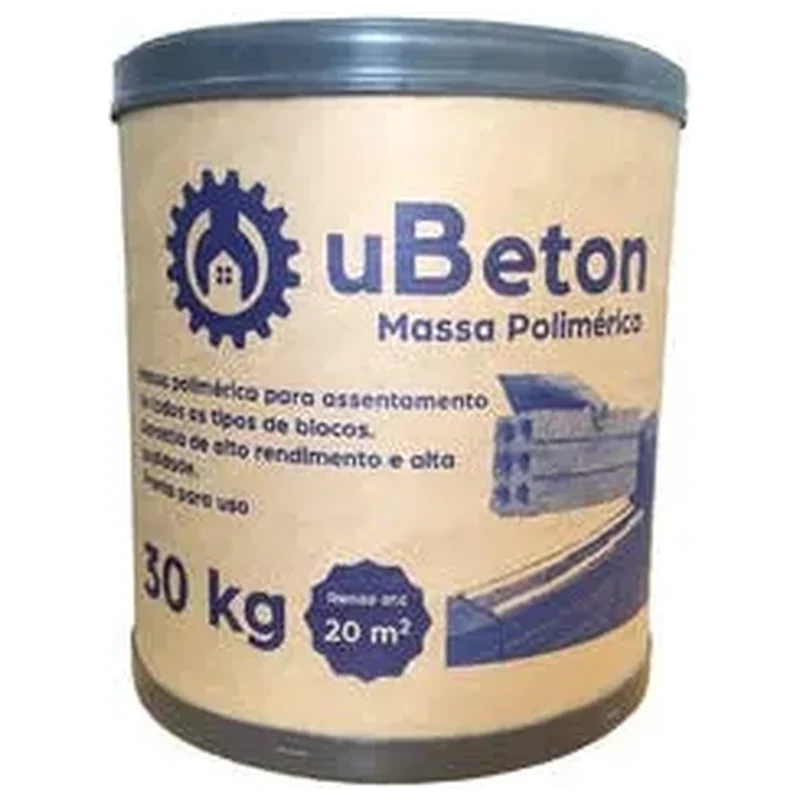 Argamassa Polimérica Cola Bloco/tijolo - Barrica 30kg - 5 Uni - Ubeton