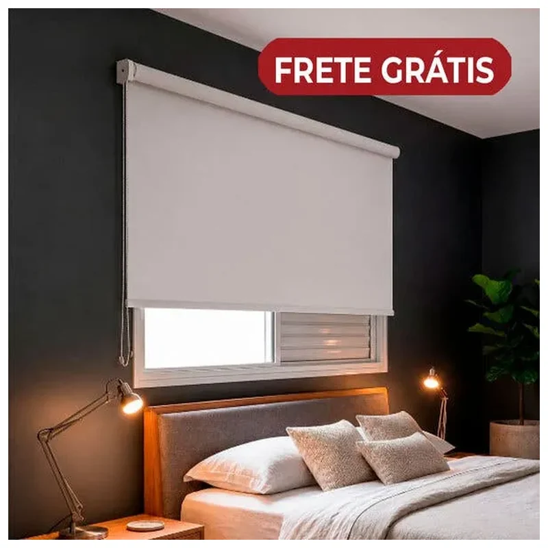 Persiana Rolô Bk- 1,80 Larg X 1,80 Alt - Persiana Rolo Blacko - Rollflex