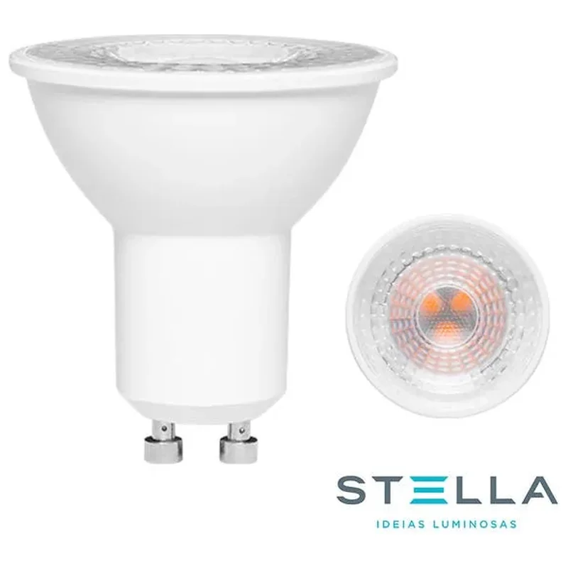 Lâmpada Led Mr16 Gu10 6w Stella 3000k Branco Quente - Sth8535 - Quente