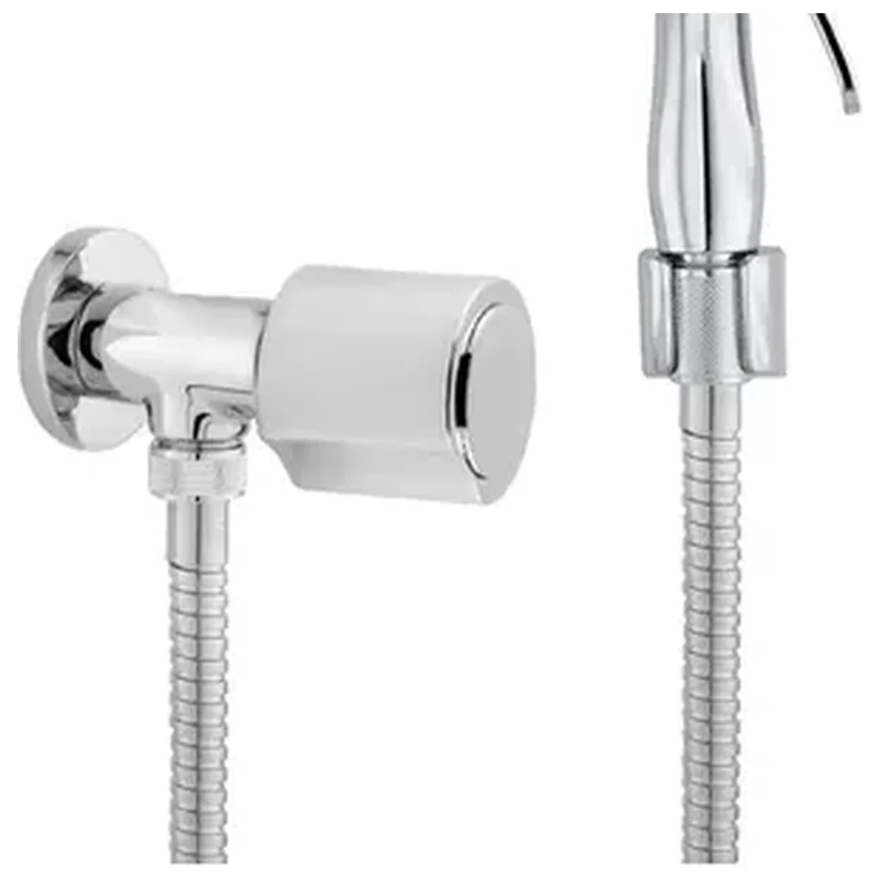 Ducha Higiênica Completa Com Registro 1/4 Volta Metal Ducha D... - Mod