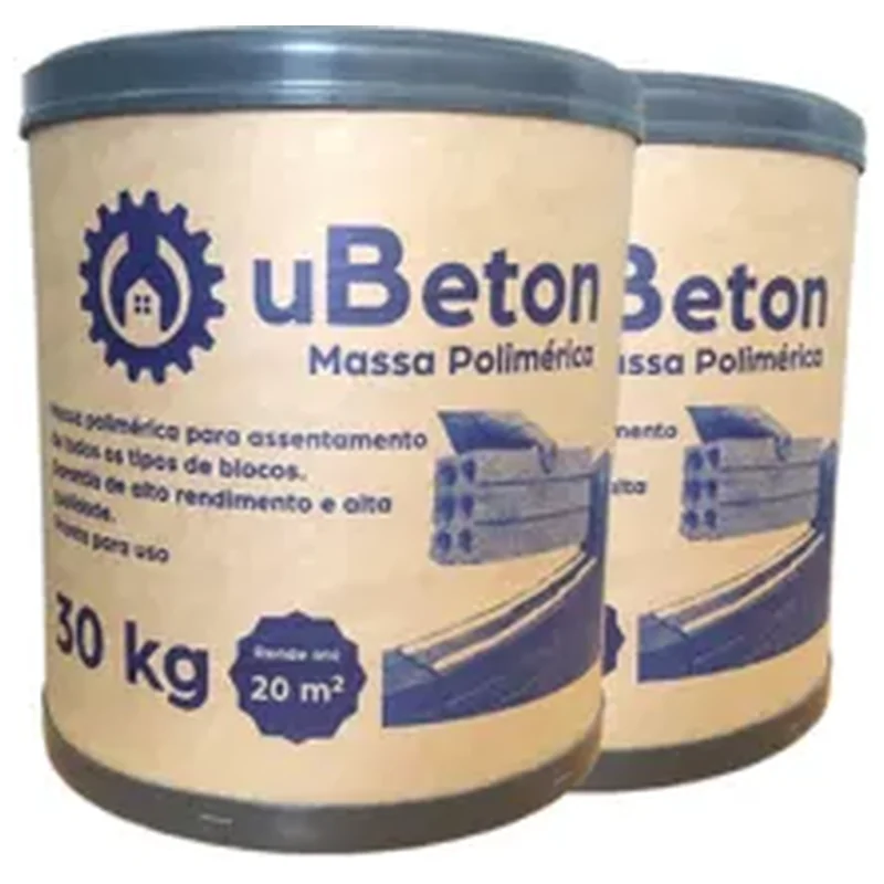 Argamassa Polimérica Cola Bloco/tijolo - Barrica 30kg - 2 Uni - Ubeton