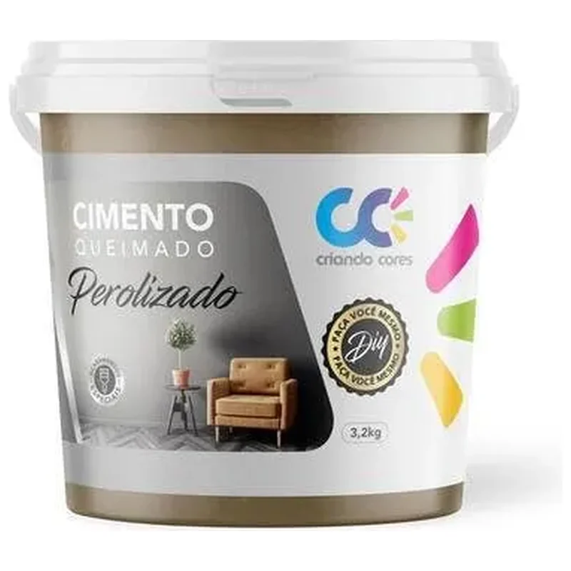 Tinta Cimento Queimado Perolizado 3,2kg Gold Champagne - Champagne
