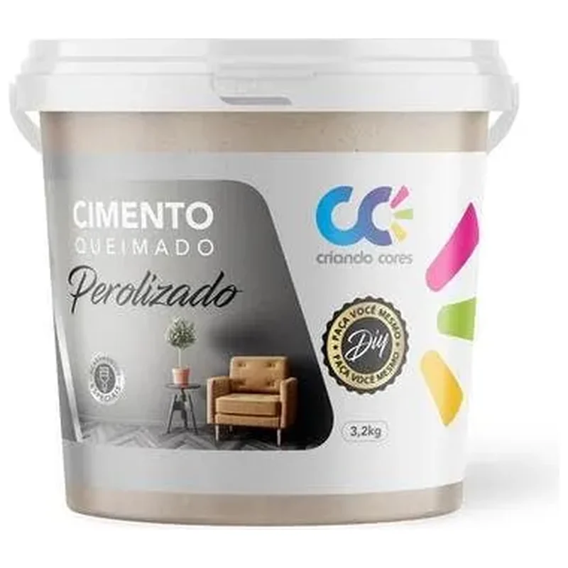 Tinta Cimento Queimado Perolizado 3,2kg Areia - Areia