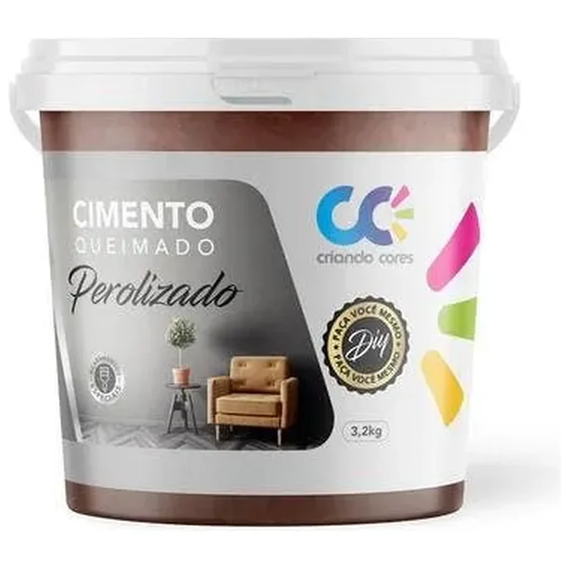 Tinta Cimento Queimado Perolizado 3,2kg Chocolate - Chocolate