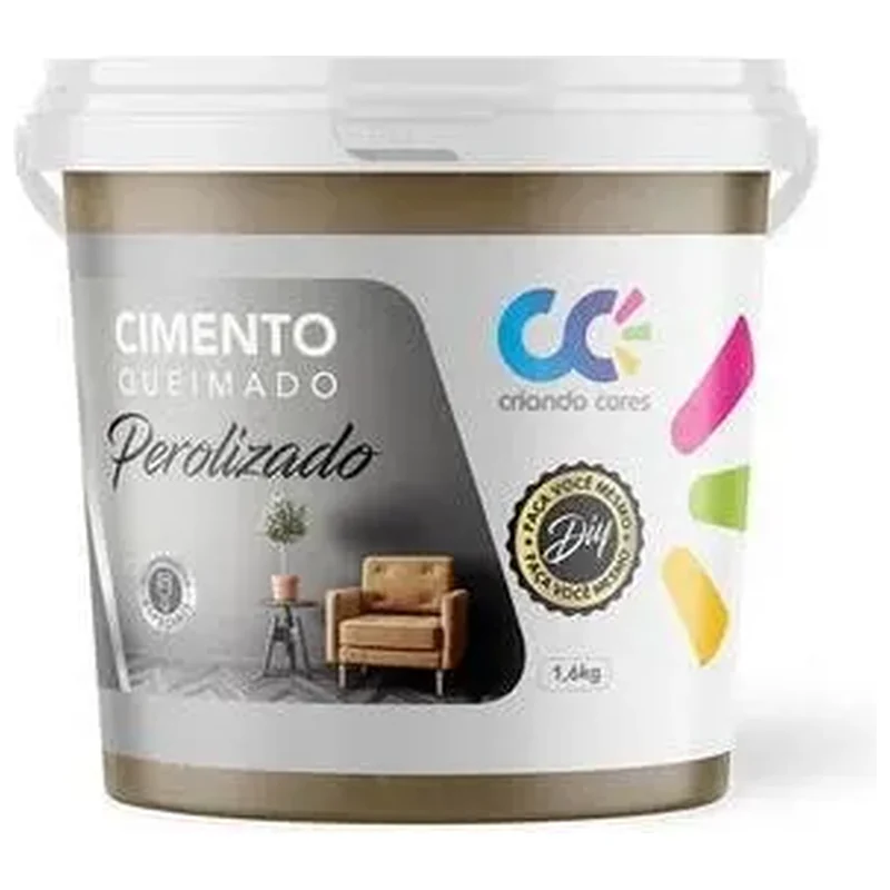 Tinta Cimento Queimado Perolizado 1,6kg Gold Champagne - Champagne