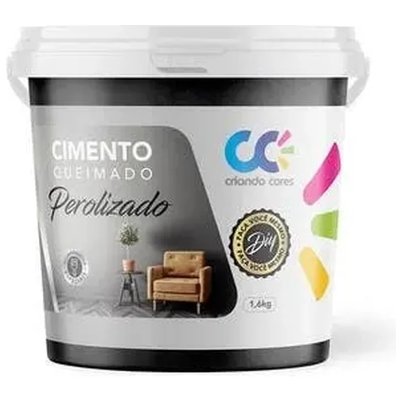 Tinta Cimento Queimado Perolizado 1,6kg Grafite - Grafite