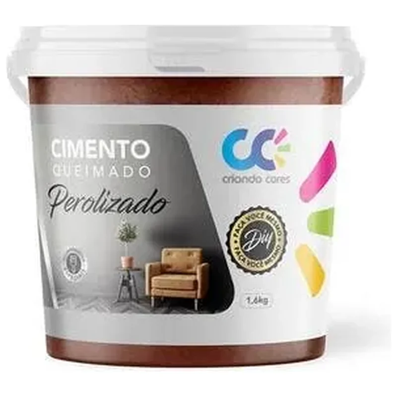 Tinta Cimento Queimado Perolizado 1,6kg Cobre - Cobre