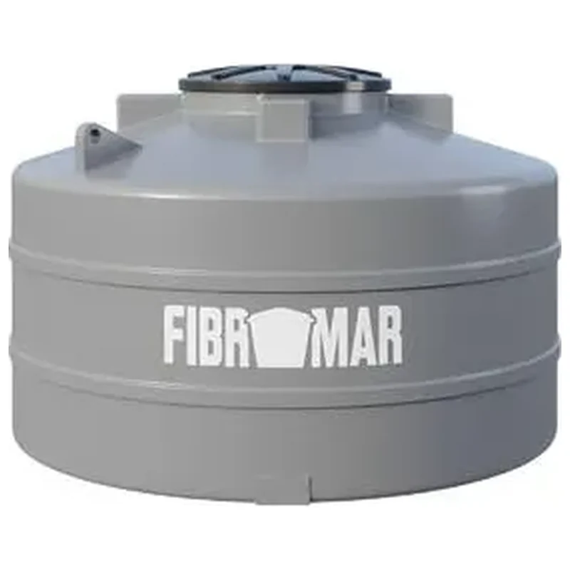 Cisterna 2.500 Litros Cinza Polietileno Fibromar - Fibromar