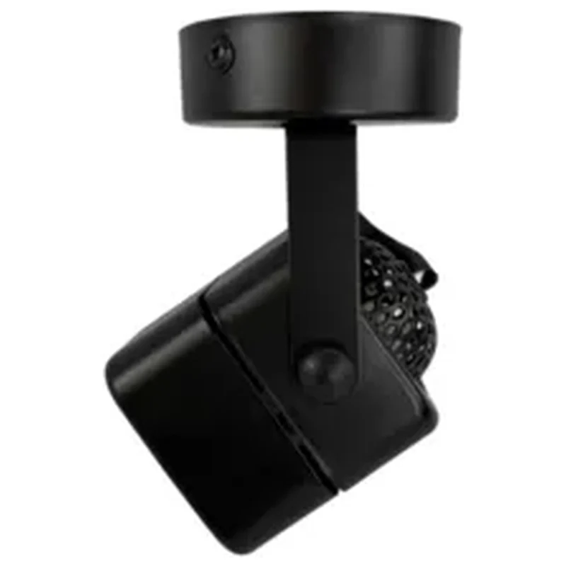 Spot Sobrepor Mr16 Gu10 Quadrado Preto Direcionável Ds2398 De - Delis