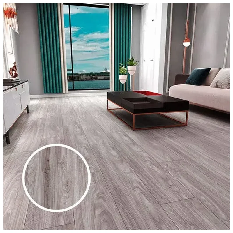 Piso Vinílico Rígido Clicado Régua Amadeirada por M² Cor Cedr - Tubrax