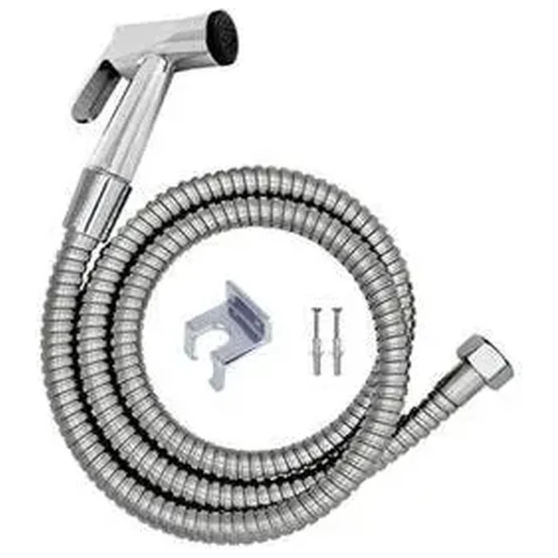Kit Ducha Higiênica Gatilho Metal Mangueira 1,20 Sm Registro - Mangueira