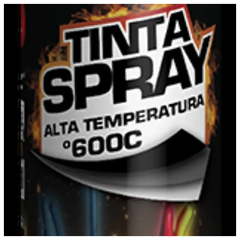 Tinta Spray Alta Temperatura 400ml Radcolor Preto - Radcolor