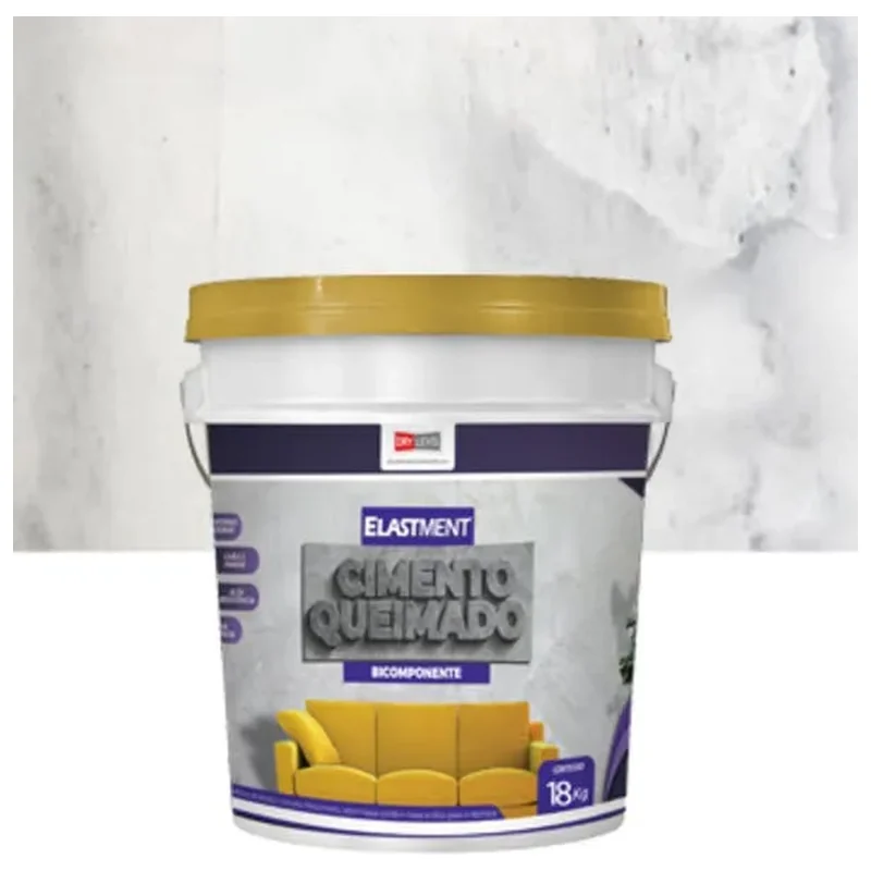 Cimento Queimado Elastment Branco 18kg - Elastment