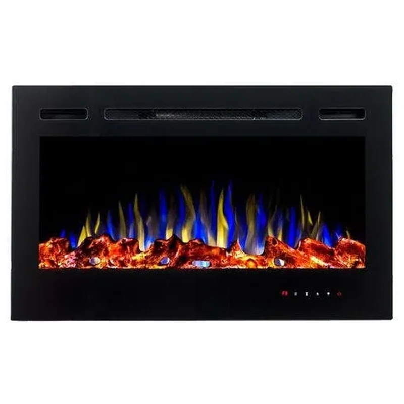 Lareira Eletrica Tela 36" Tensao 110v Potencia 1500w Cor Pret - Brasil