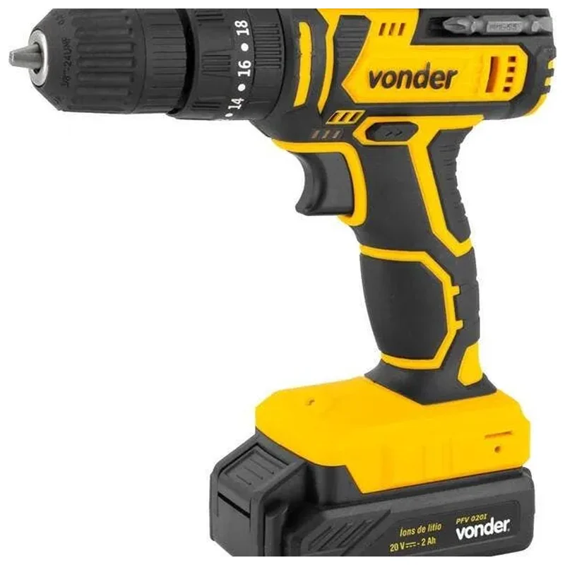 Parafusadeira/furadeira Com Impacto A Bateria 20 V Pfv 078 Vo - Vonder