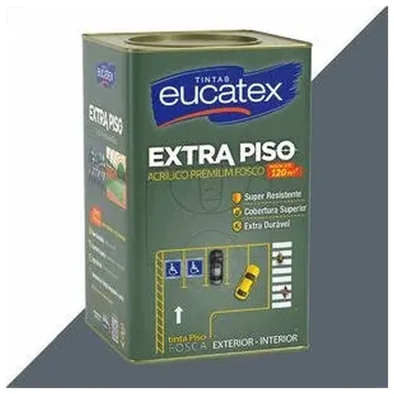 Tinta Eucatex Extra Piso 18l Cinza Acrilico Premium - Eucatex