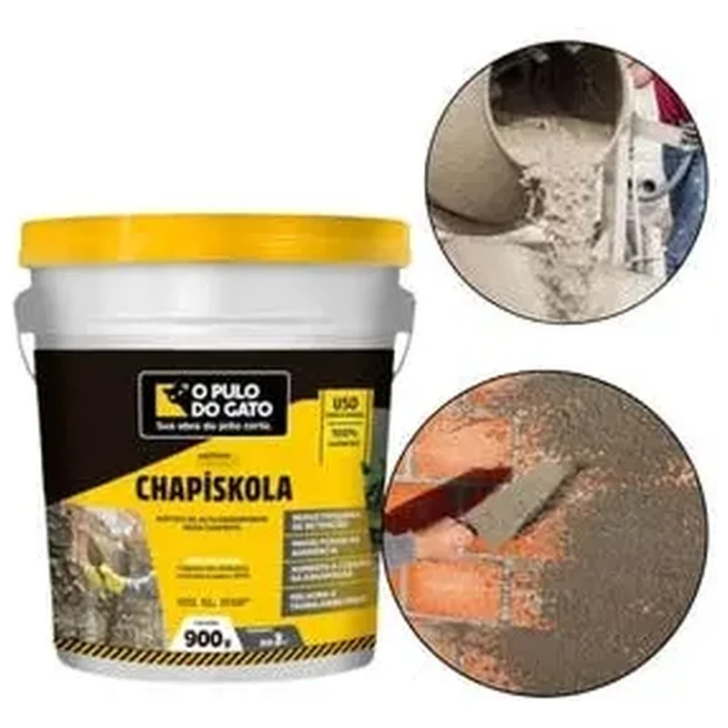 Aditivo Para Chapisco Chapiskola Flex 900g - Pulo Do Gato - Gato