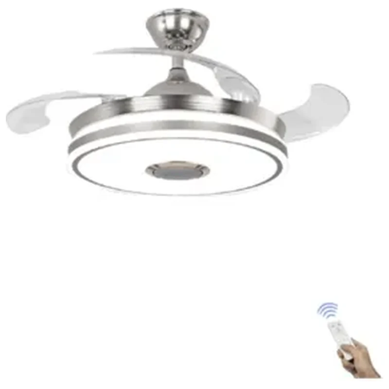 Ventilador Teto Retrátil Led Controle Remoto E Som Bluetooth - Bluetooth