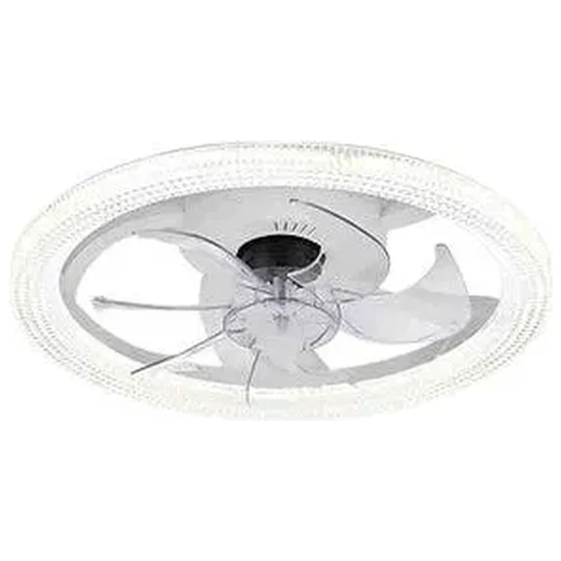 Ventilador Lustre Lampada De Teto Luxo Grande Led Ajustavel C - Casa