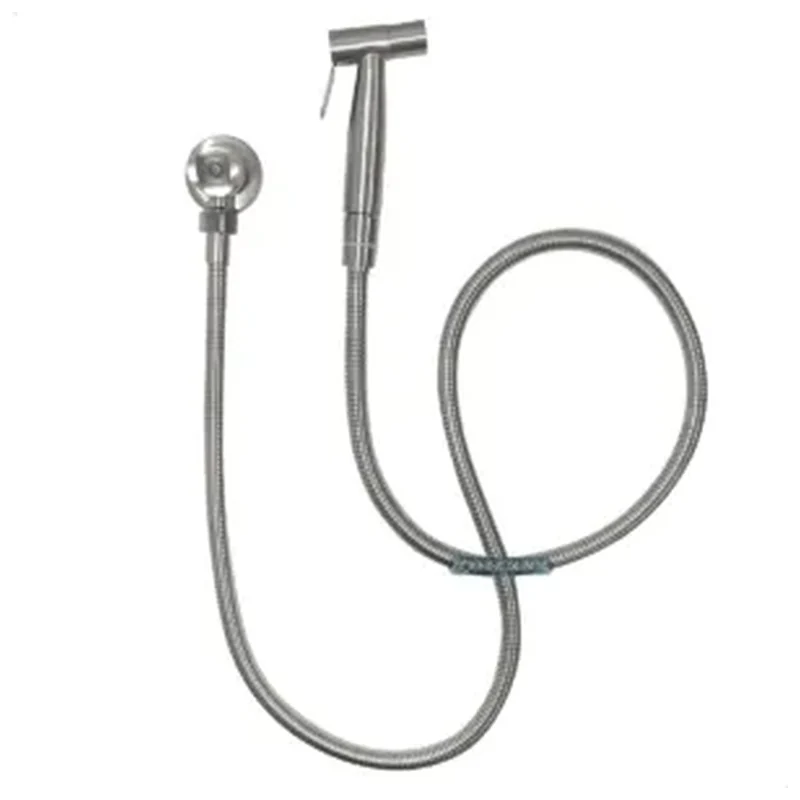 Ducha Higienica Inox 304 Fosco 1/4 De Volta Mangueira 1,2m Bi... - Escovado