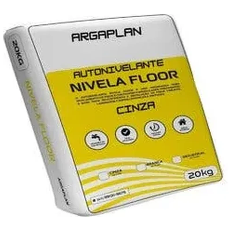 Argamassa Niveladora Floor Cinza 20 Kg - Argaplan - Argaplan