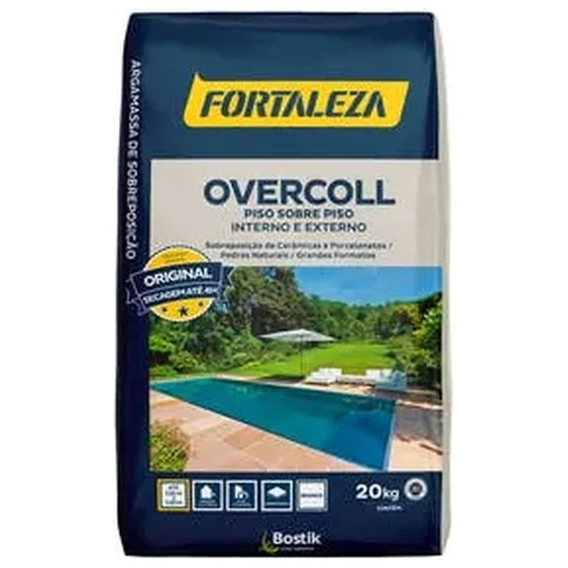 Argamassa Piso sobre Piso Interno|Externo 20kg Overcoll - Fortaleza