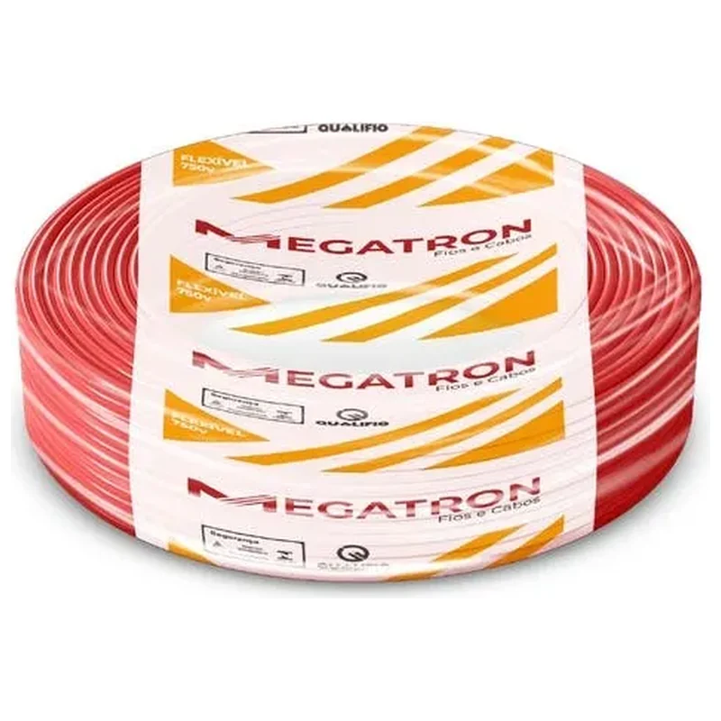 Cabo Flexível 2,5mm 100m Vermelho 750V Megatron - Megatron