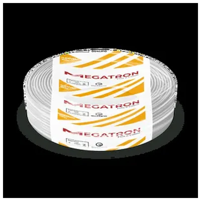 Cabo Flexível 4mm 100m Branco Megatron - Megatron