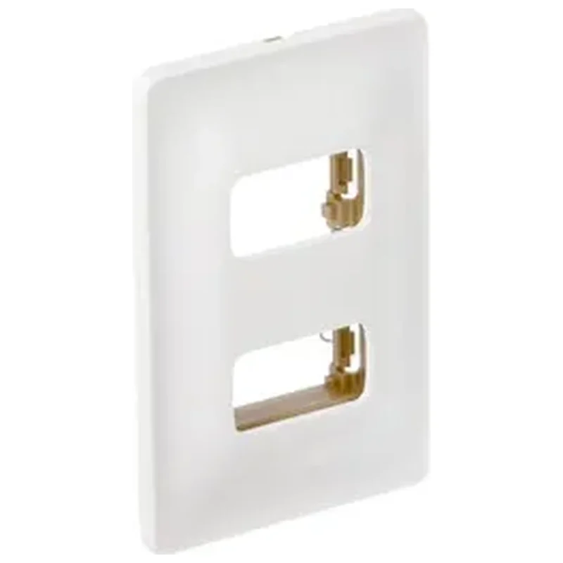 Placa com Suporte 4x2 2Módulos Branco Zeffia Pial Legrand - Pial
