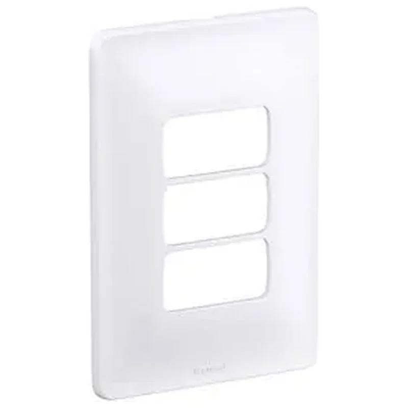 Placa com Suporte 4x2 3Módulos Branco Zeffia Pial Legrand - Pial