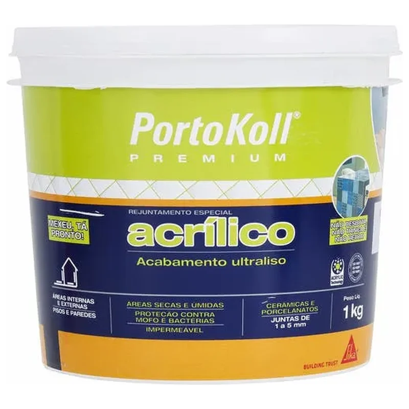 Rejunte Acrílico Branco 1 Kg Portokoll - Portokoll