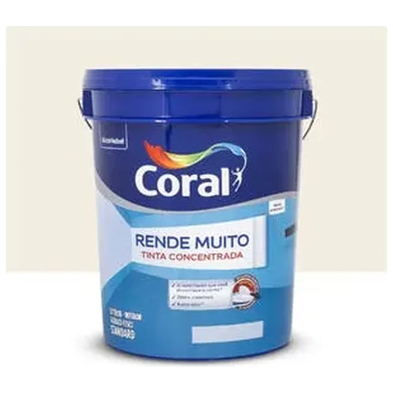 Tinta Acrílica Fosca Rende Muito Interior Exterior Branco 20L - Coral