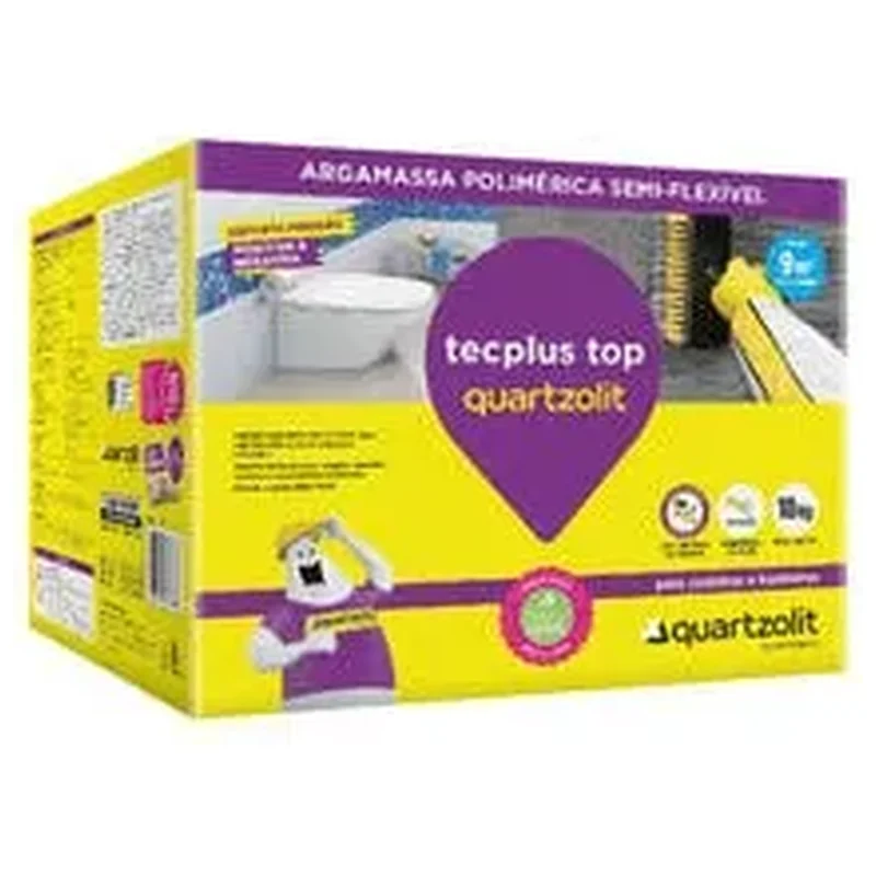 Argamassa Massa pronta 18,72kg Tecplus Top Quartzolit - Quartzolit