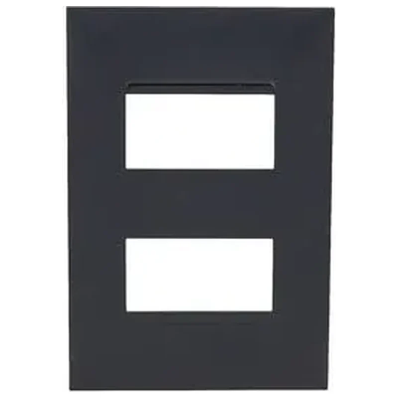 Placa 2 POST SEP 4X2 Preto Pial Plus+ - Pial
