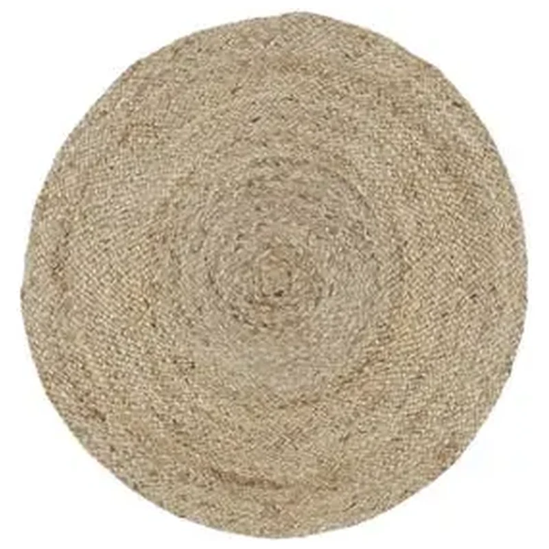 Tapete Juta Redondo 1x1m Inspire Liso Bege - Inspire