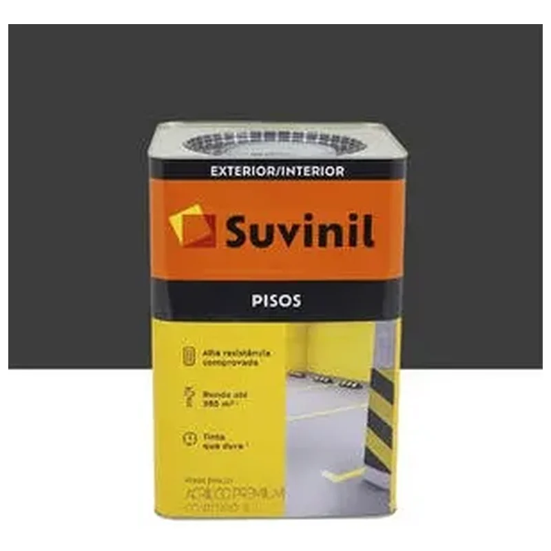 Tinta Acrílica Pisos Preto 18 L Suvinil - Suvinil