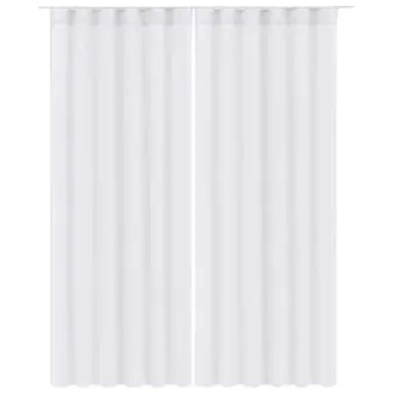 Cortina Veneza Beca Decor Trilho 2 Folhas 2,60x2,30m Branco - Folhas