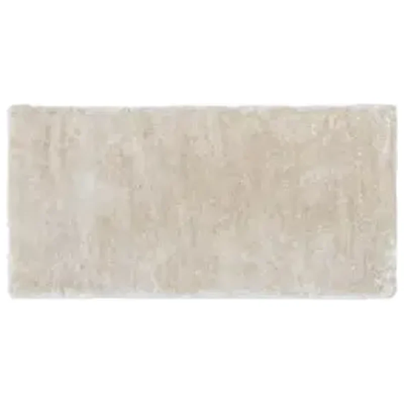 Tapete Retangular 0,5x1m Via Star Liso Bege - Skin