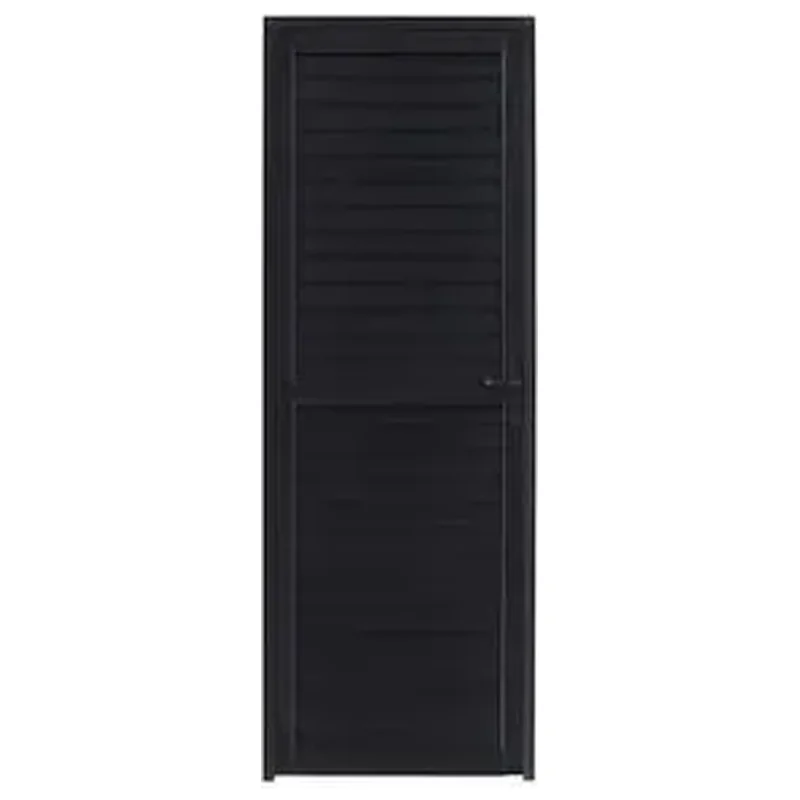Porta de Giro 2,14x0,86m Alumínio Preto Isoxa - Isoxa