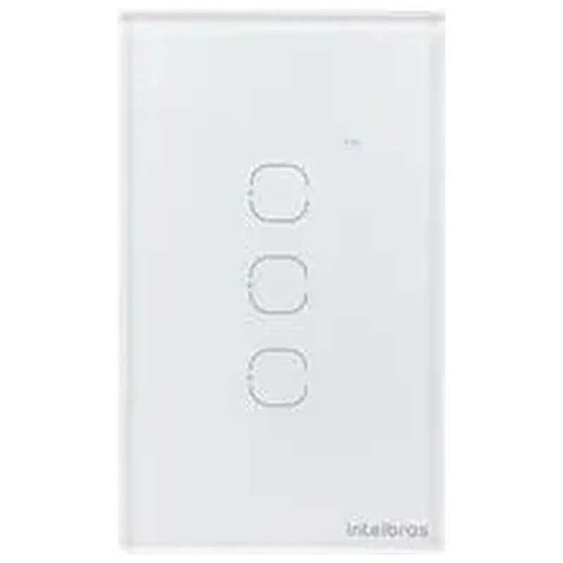 Interruptor Touch Smart Wi-Fi 3 Teclas Branco Intelbras Izy - Intelbras