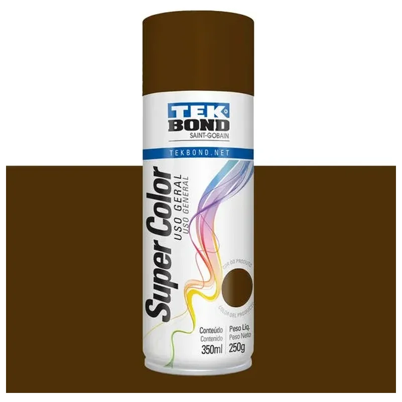Spray Marrom Brilhante Uso Geral 350mL - Geral