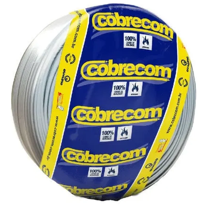 Cabo Flexível 16mm 100m Branco 750V Cobrecom - Cobrecom