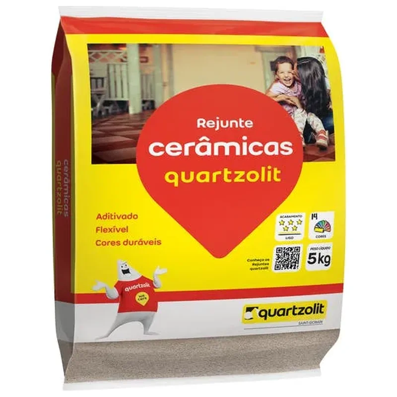 Rejunte Cerâmico Bege 5 Kg Quartzolit - Quartzolit
