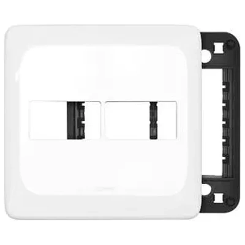 Placa Suporte 1+1 Posto Juntos 4x4 Branco Pial Pop - Pial