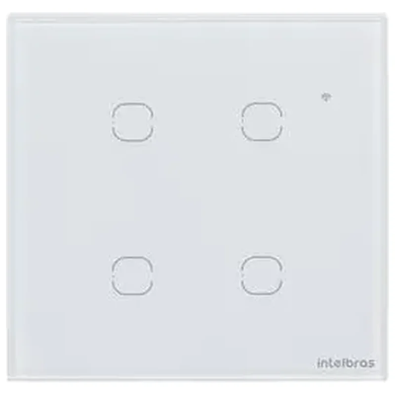 Interruptor Touch Smart Wi Fi 4 Teclas Branco - Intelbras