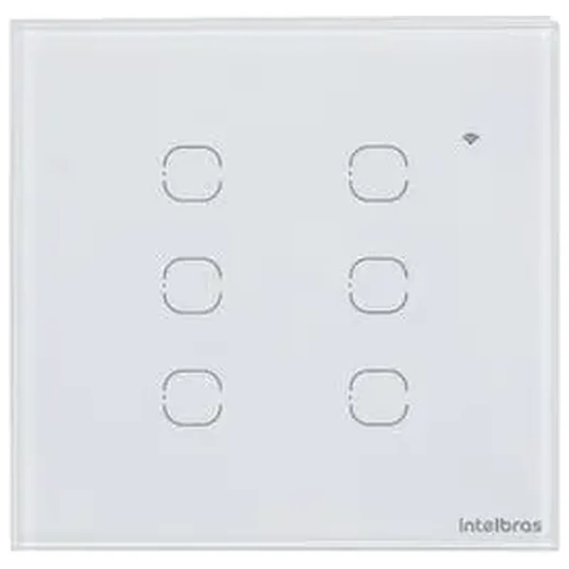 Interruptor Touch Smart Wi Fi 6 Teclas Branco - Intelbras